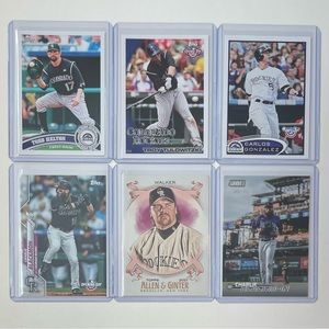 Lot of 6 Colorado Rockies Topps MLB Baseball Cards